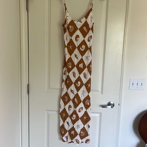 DISSH Shell MIDI Dress NWT